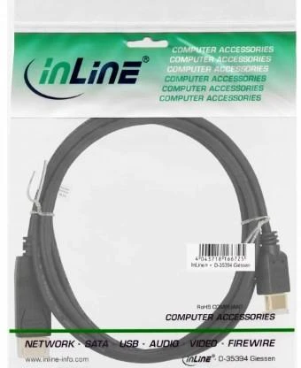 DisplayPort į HDMI kabelis InLine 0.5m pakuotėje