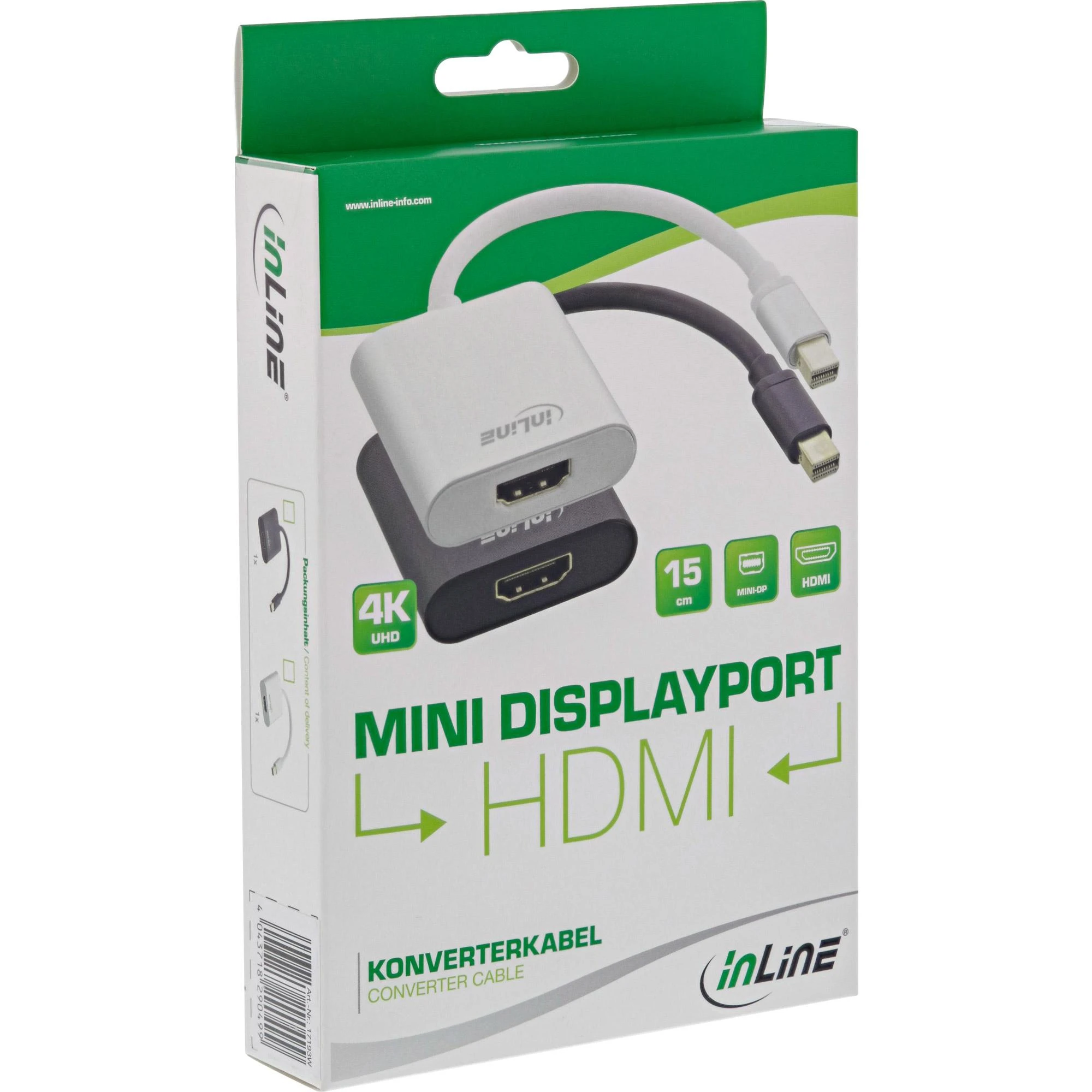 Mini DisplayPort į HDMI adapteris pakuotėje