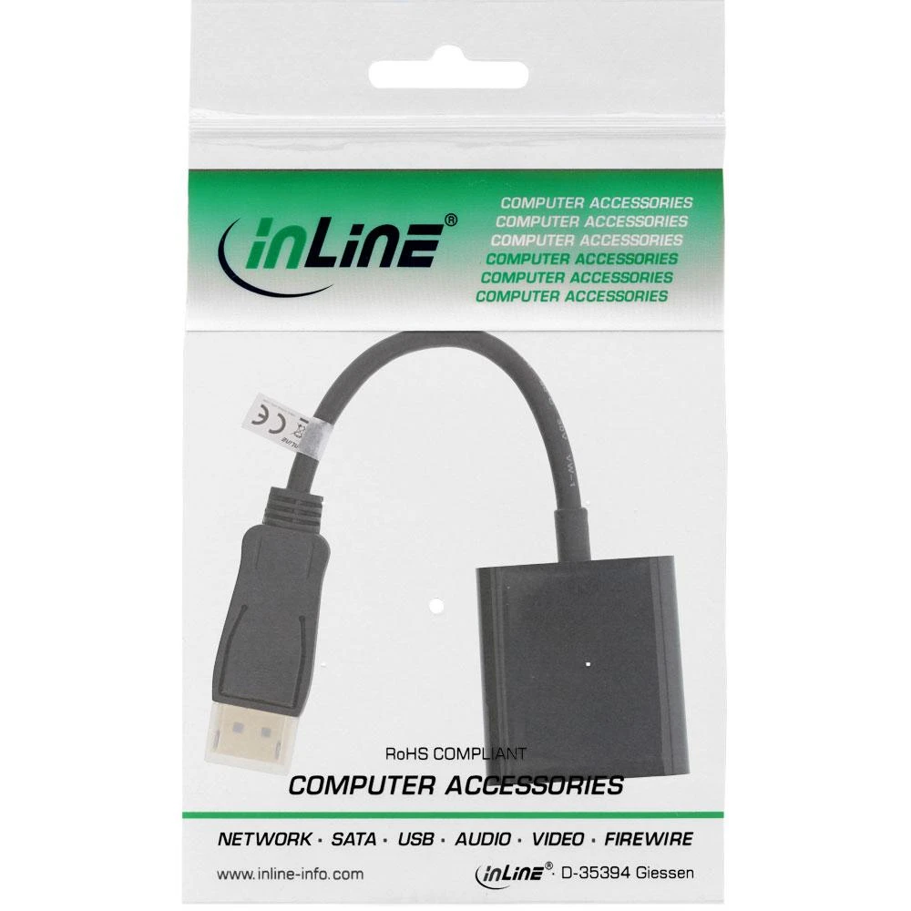 InLine DisplayPort ir DVI-D adapteris pakuotėje