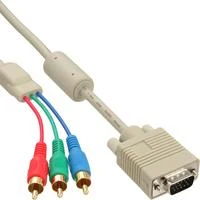 Kabelis InLine D-Sub (VGA) - RCA (Cinch) x3 2m laidas (17202)