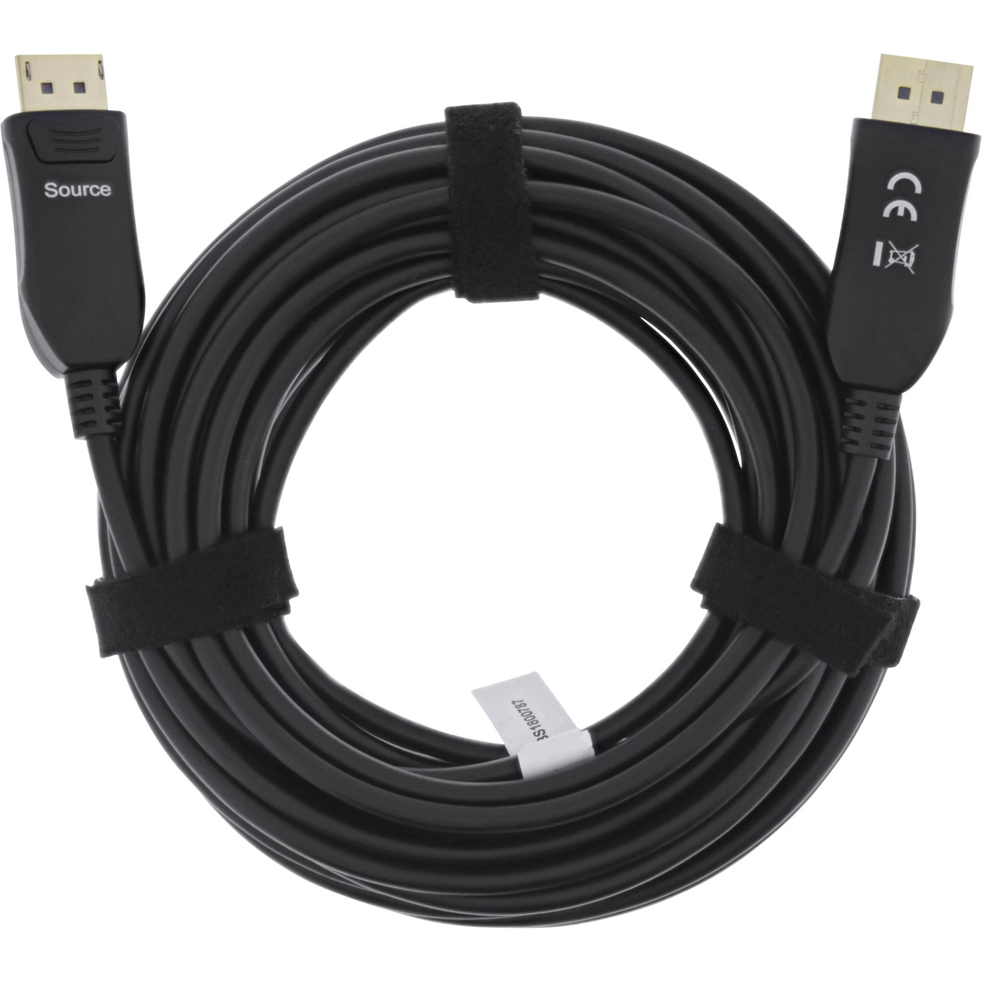 DisplayPort AOC laidas 15m, susuktas su „Source“ jungtimi