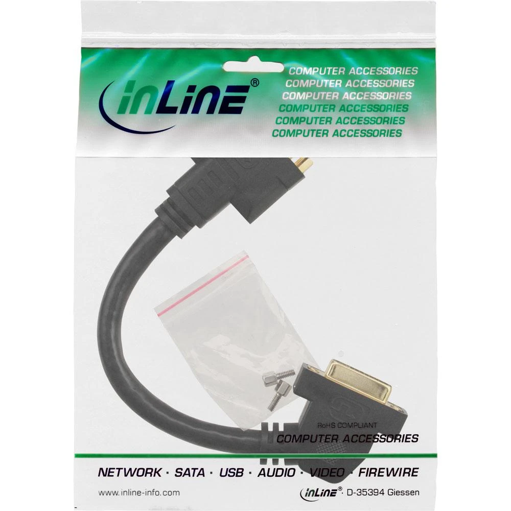 InLine 17301G kampinis AV adapteris