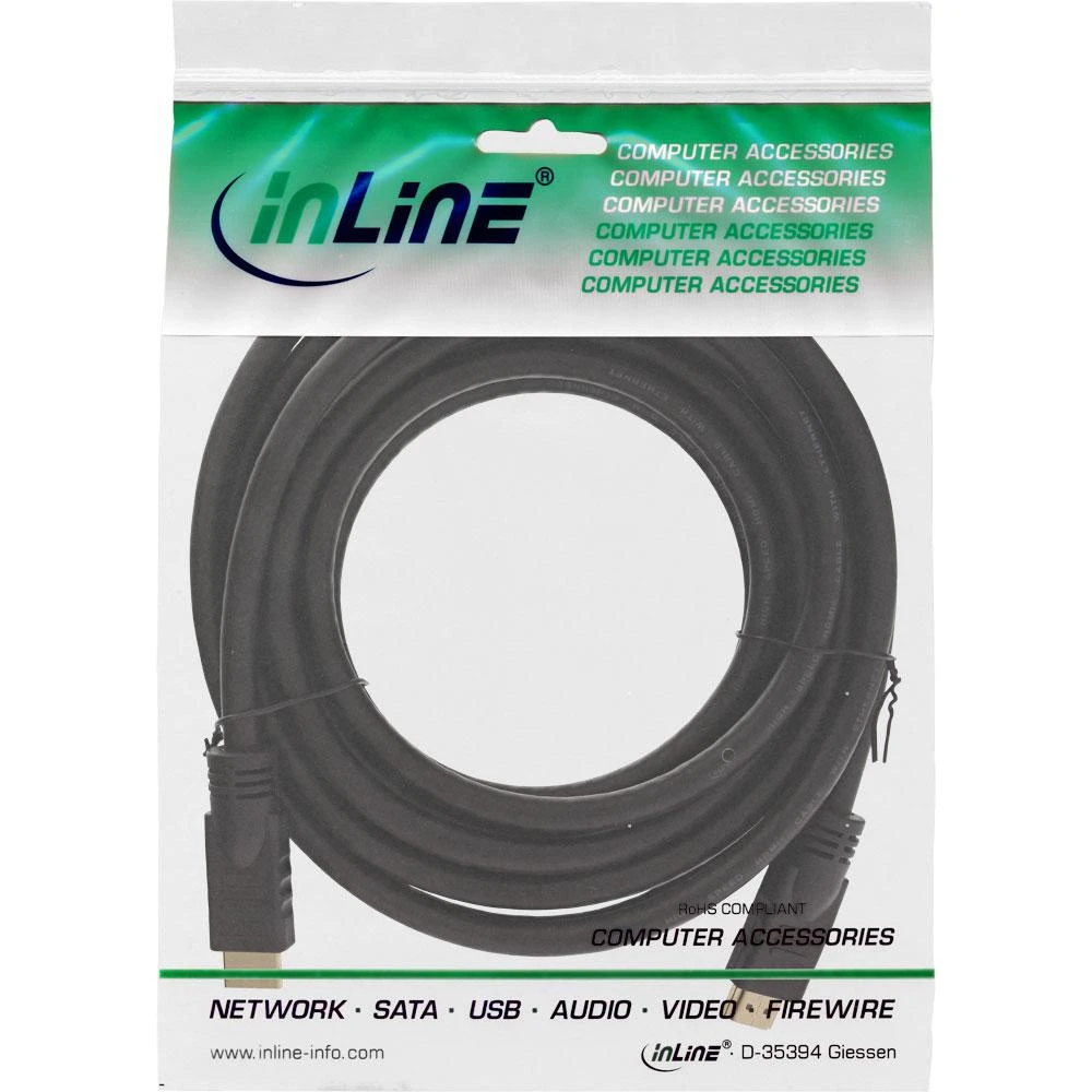 InLine 4K (UHD) HDMI Cable, juodas – 5m