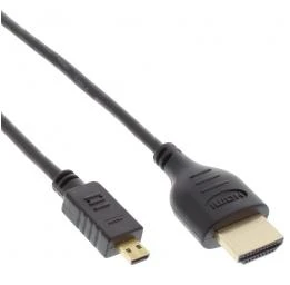 Kabelis InLine HDMI Micro - HDMI 0,5m juoda (17555D)