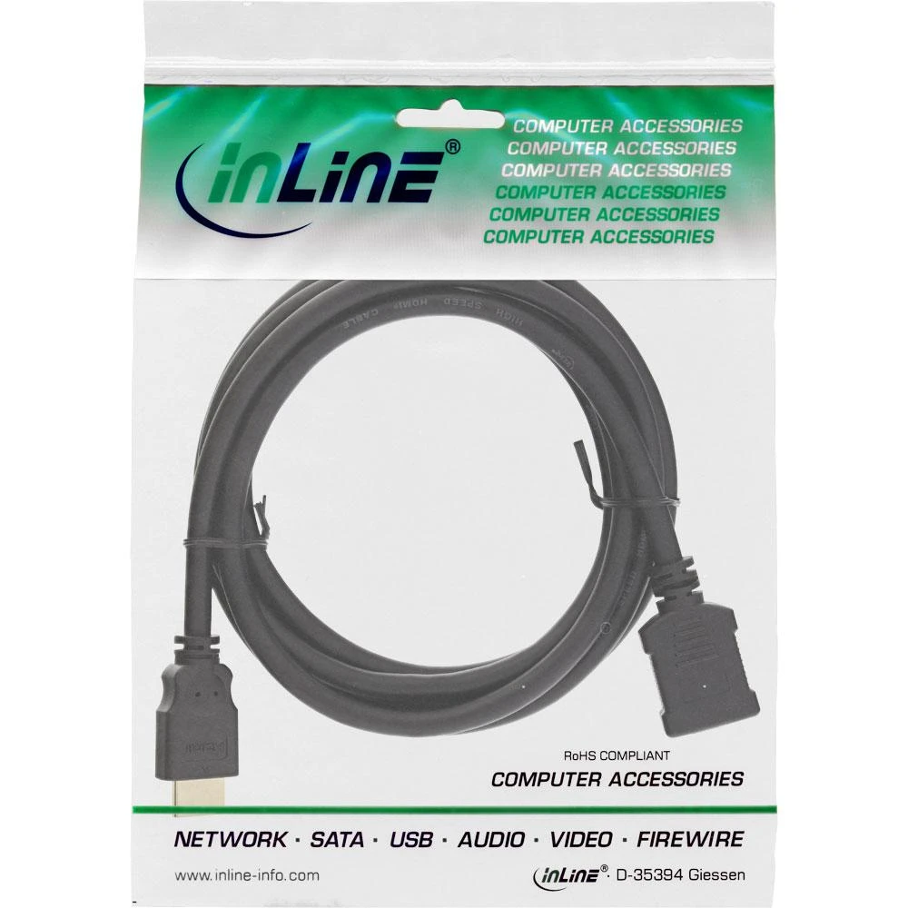 InLine HDMI ilgiiklis 1m pakuotėje