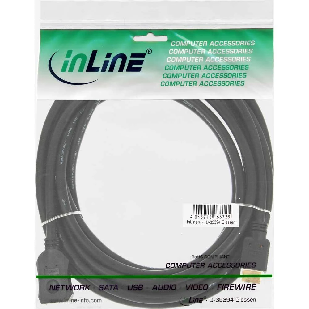InLine 5m HDMI ilgintuvas pakuotėje