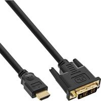 InLine HDMI į DVI adapterio kabelis didelės spartos, juodas - 1,5 m