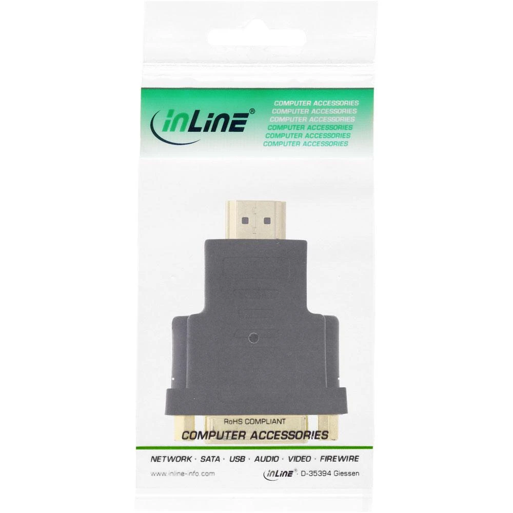 Inline Įmontuotas DVI į HDMI adapteris · Ø 10 mm lizdas