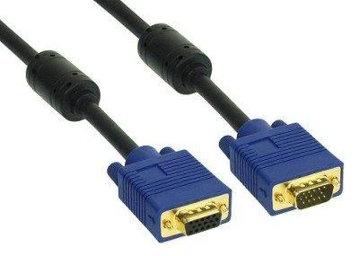 VGA laidas su ferito filtrais