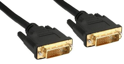 DVI-D kabelio antgaliai su auksinėmis jungtimis