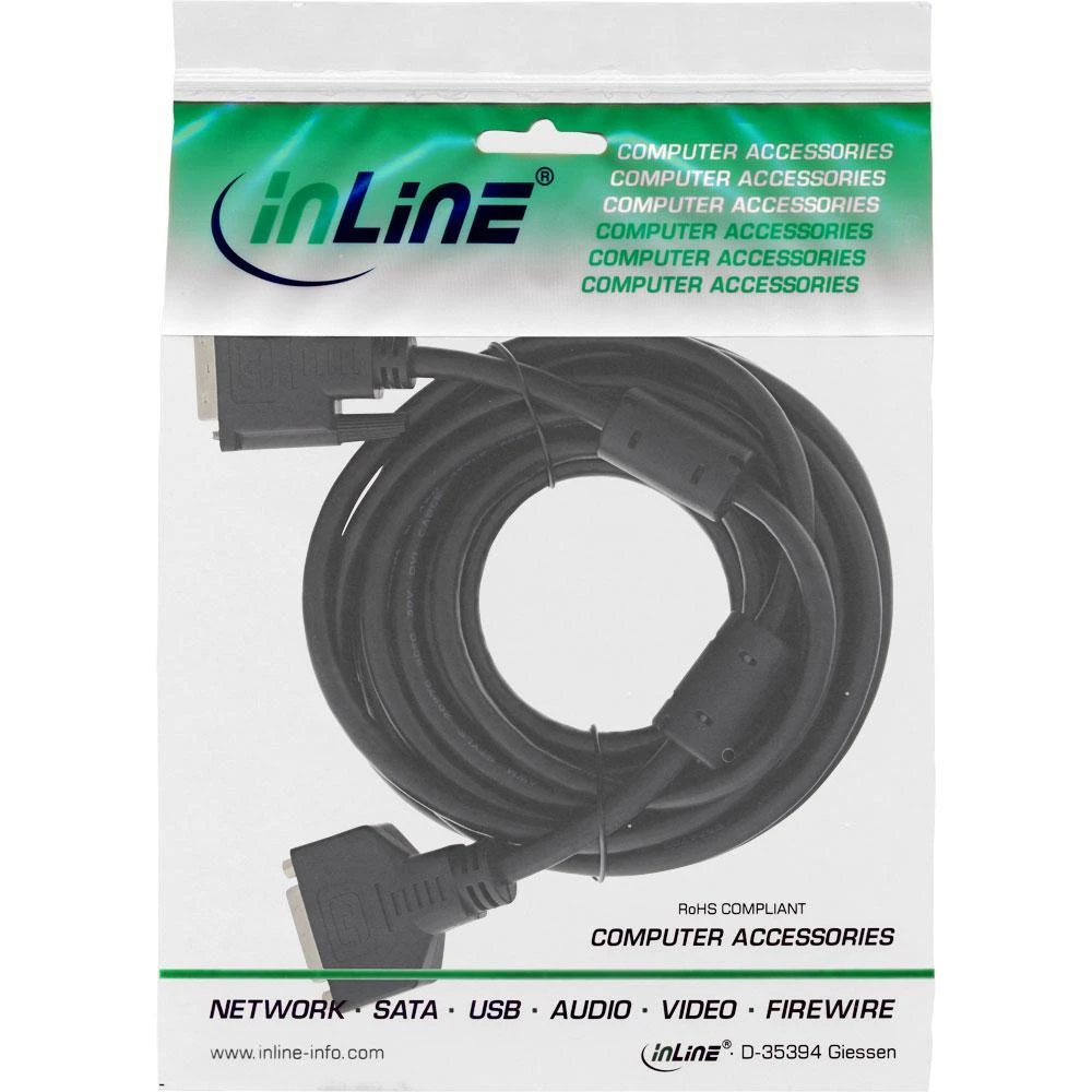 InLine DVI-D 2m laidas originalioje pakuotėje