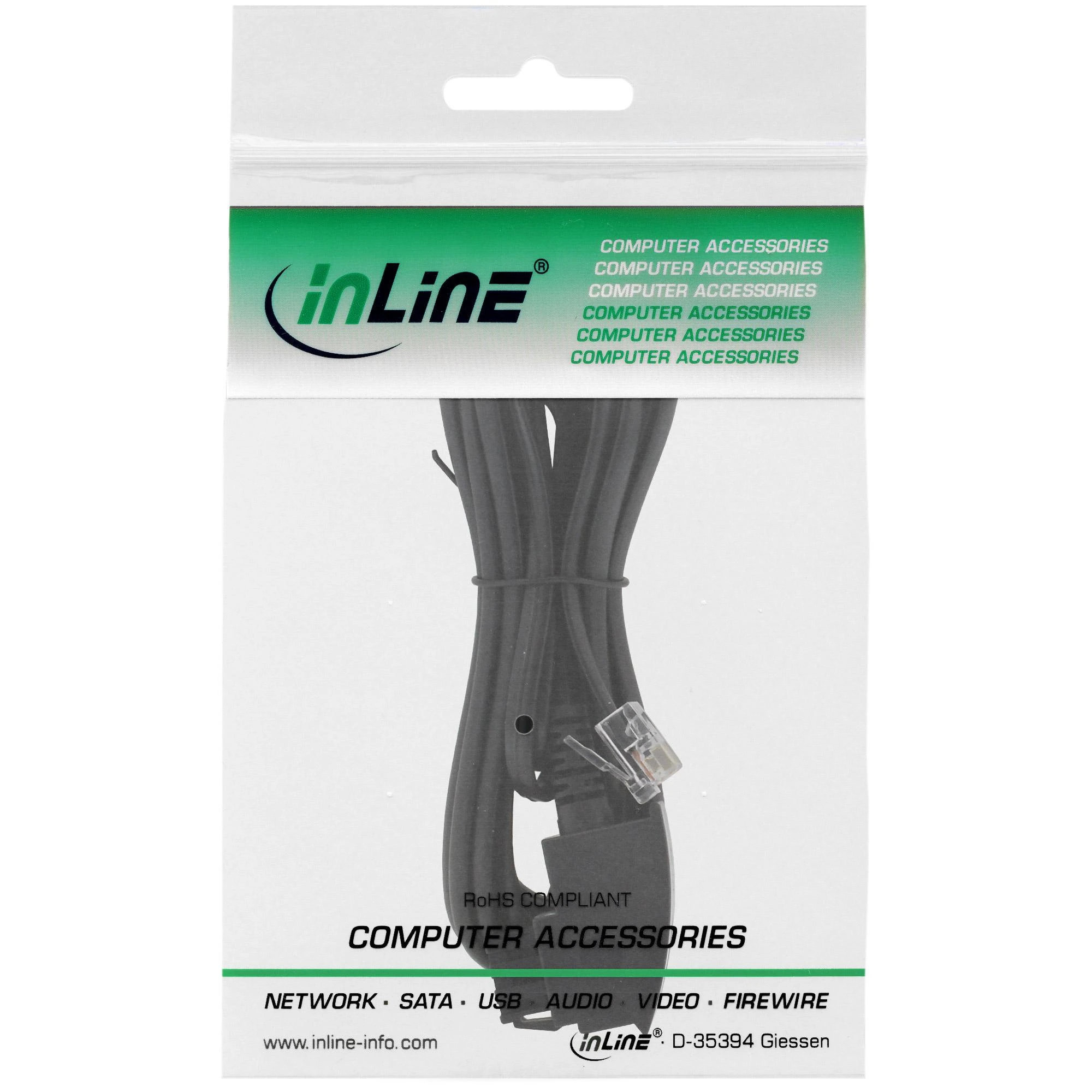 InLine ADSL Splitter, TAE-F German - 6P2C DEC, 20m (18620)