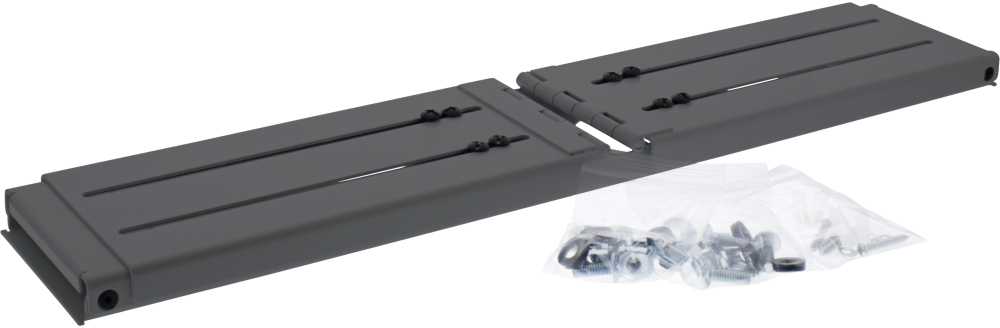 InLine® 19'' sulankstomas stovas, 2U, 24-40 cm gylis, juodas