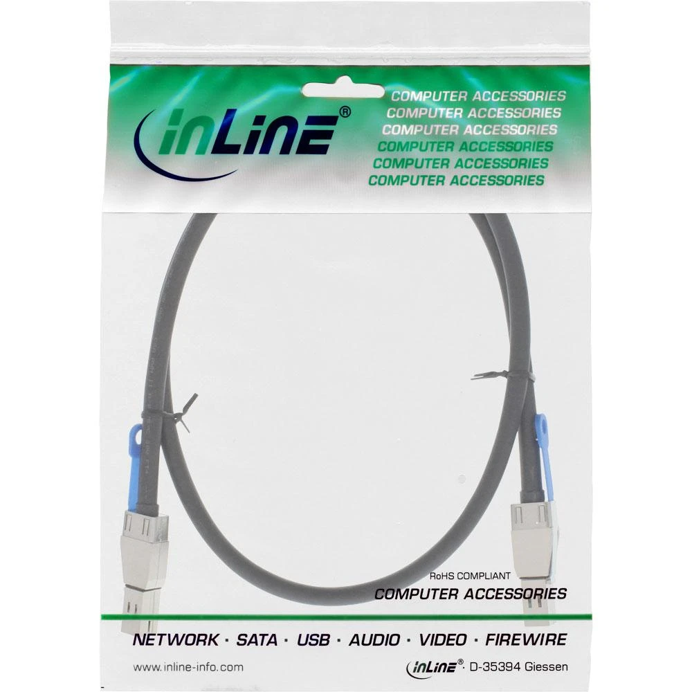 InLine SFF 8644 - SFF 8644, 1m, Juodas (27638B)