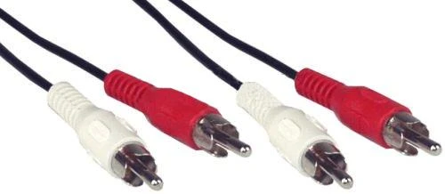 RCA 2x2 audio kabelio jungtys