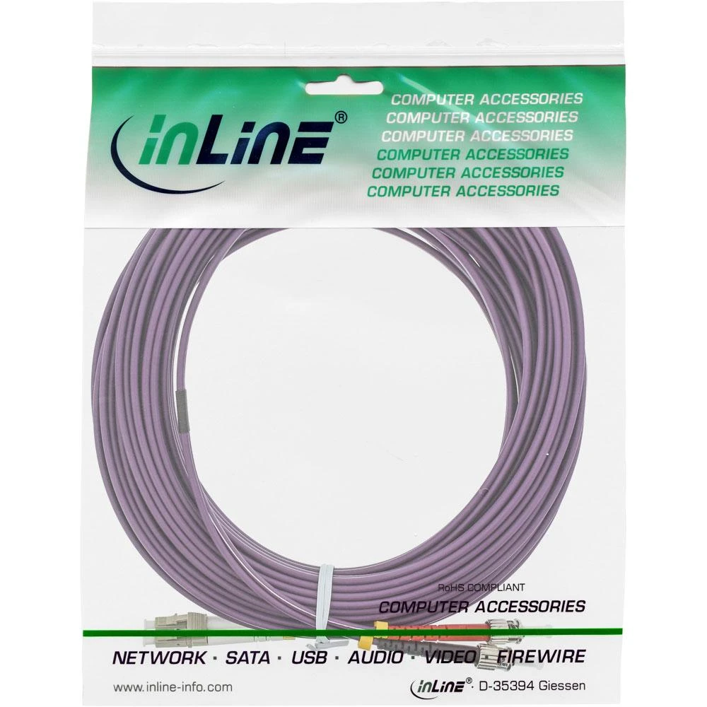 Inline Linijinis šviesolaidinis laidas LC/ST 50/125 µm OM4 20m (88520P)