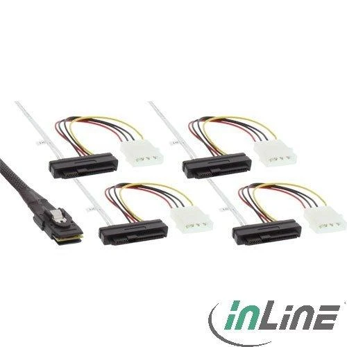 InLine SFF 8482 – SFF 8087, 0,75 m, daugiaspalvis (27621)