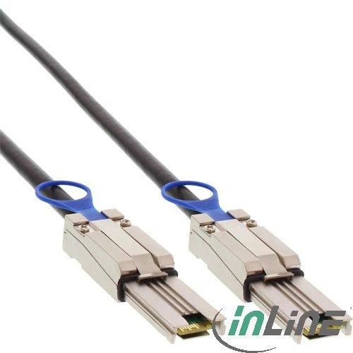 SFF-8088 kabelis 2m su mėlynais žiedeliais