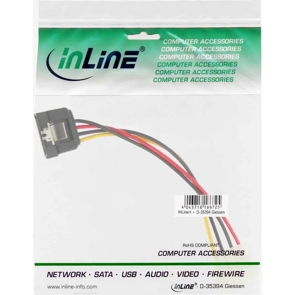 InLine SATA maitinimo adapterio laidas su 4 kontaktų Molex - 15 cm