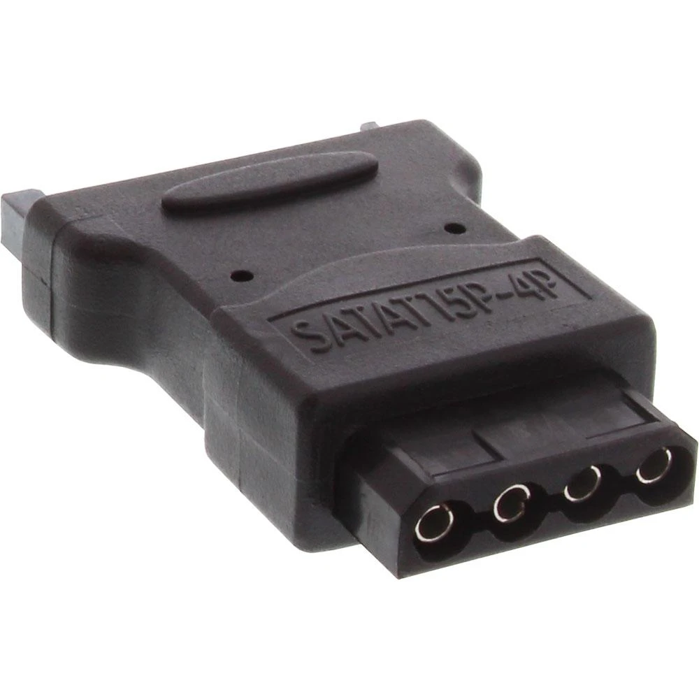 Inline Įmontuotas 4 kontaktų „Molex“ maitinimo adapteris, skirtas SATA maitinimui