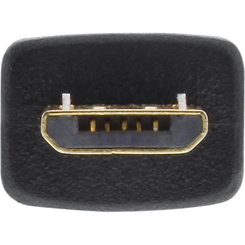 InLine Micro-USB 2.0 plokščias kabelis, USB-A iki Micro-B, juodas - 3m