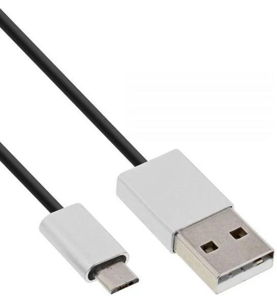 Kabelis USB InLine USB-A - microUSB 5 m Juodas (31750I)