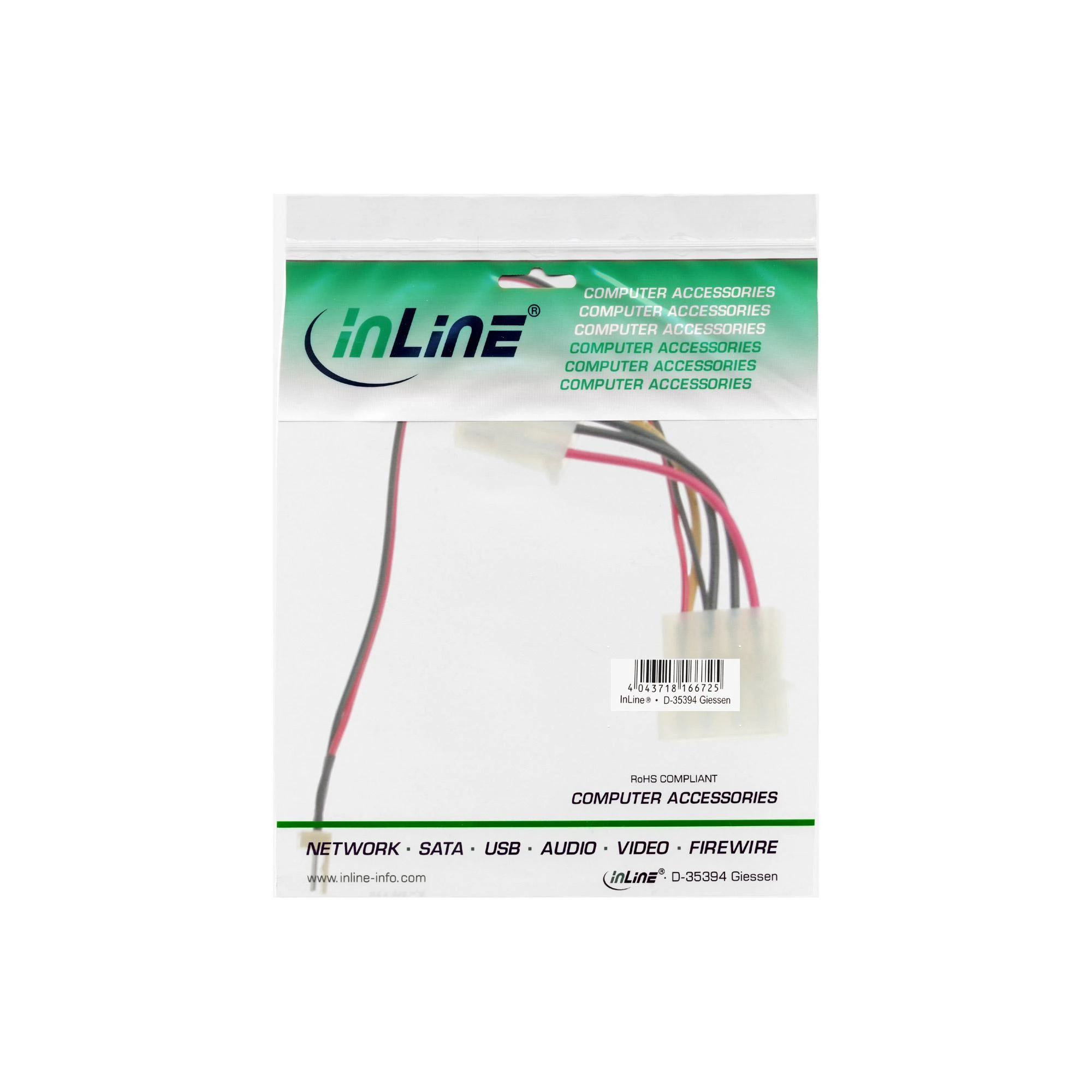 „InLine Molex“ – „Molex“, 0,3 m, daugiaspalvis (33344A)