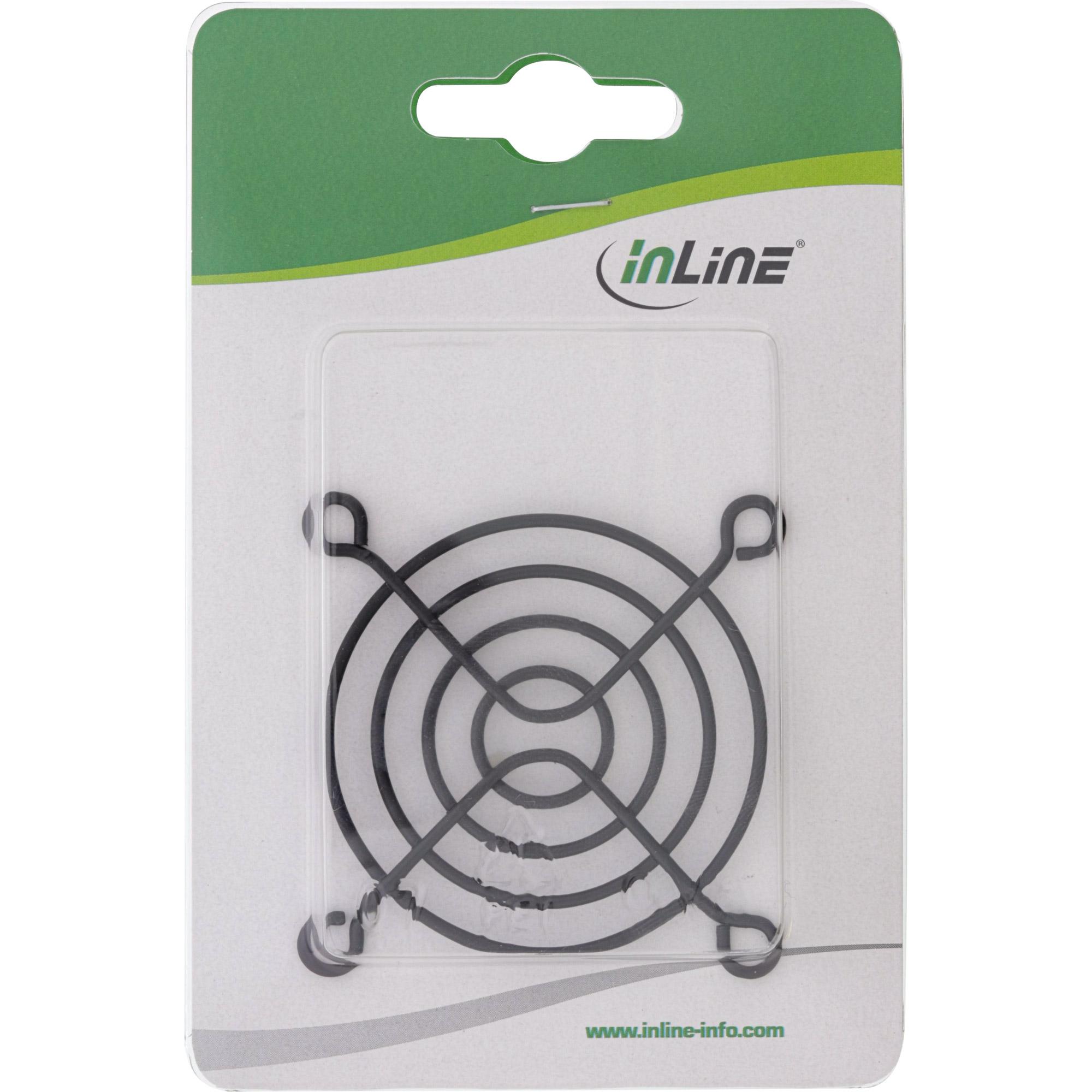 InLine apsauginės grotelės 60 mm ventiliatoriui Juodas (33376X)