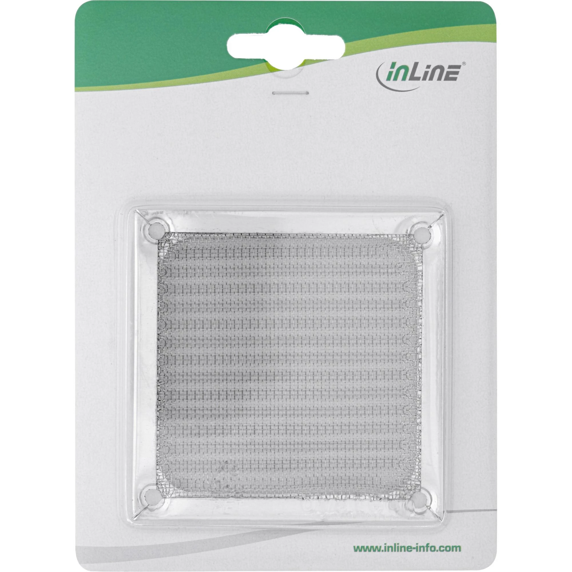 InLine dulkių filtras 80mm Sidabrinė ventiliatoriui (33378A)