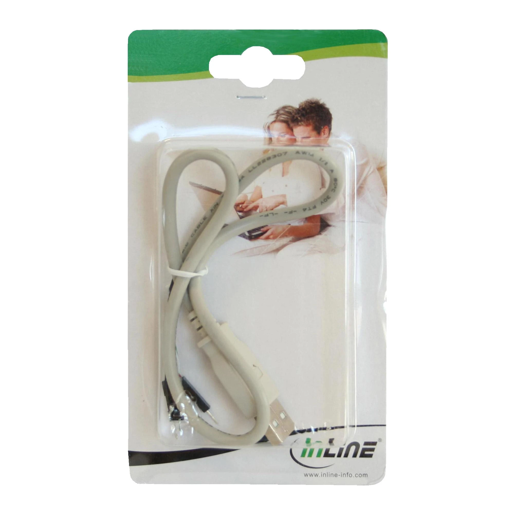 Intos Į USB jungtį. - USB wew., 0,4m, Baltas (33440A)