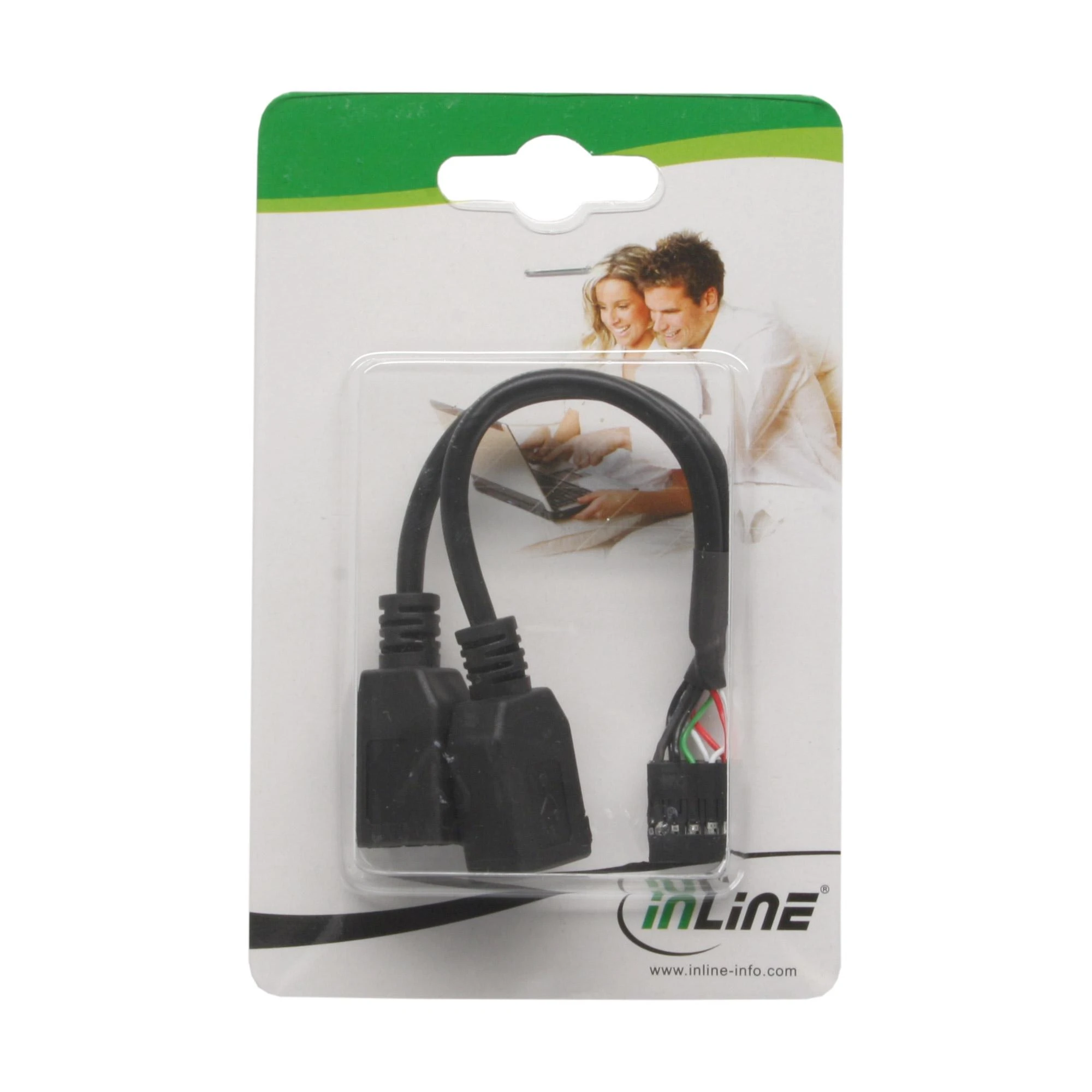 InLine vidinis USB adapteris pakuotėje
