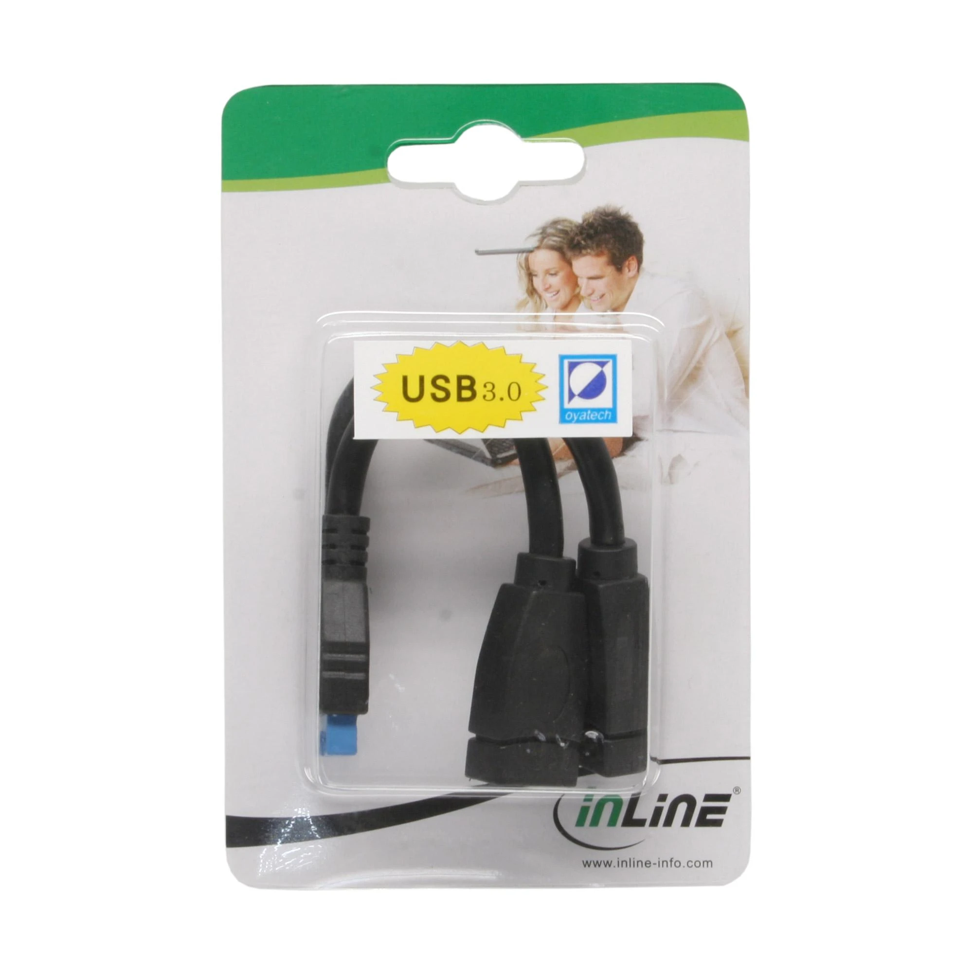 InLine USB 3.0 vidinis adapterio kabelis pakuotėje