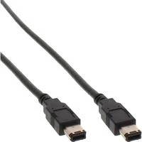 InLine Firewire 6-pin - Firewire 6-pin, 1m, Juodas (34001)