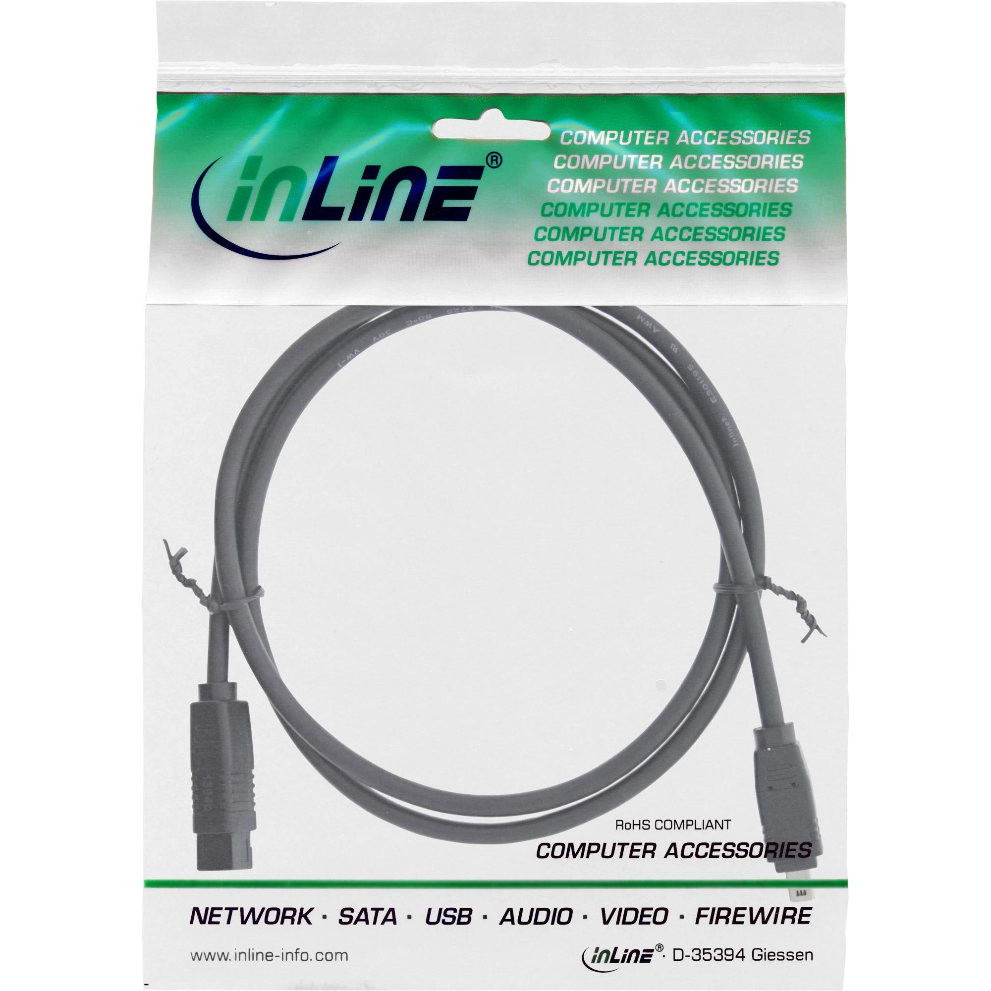 Firewire laidas 9-pin į 4-pin pakuotėje
