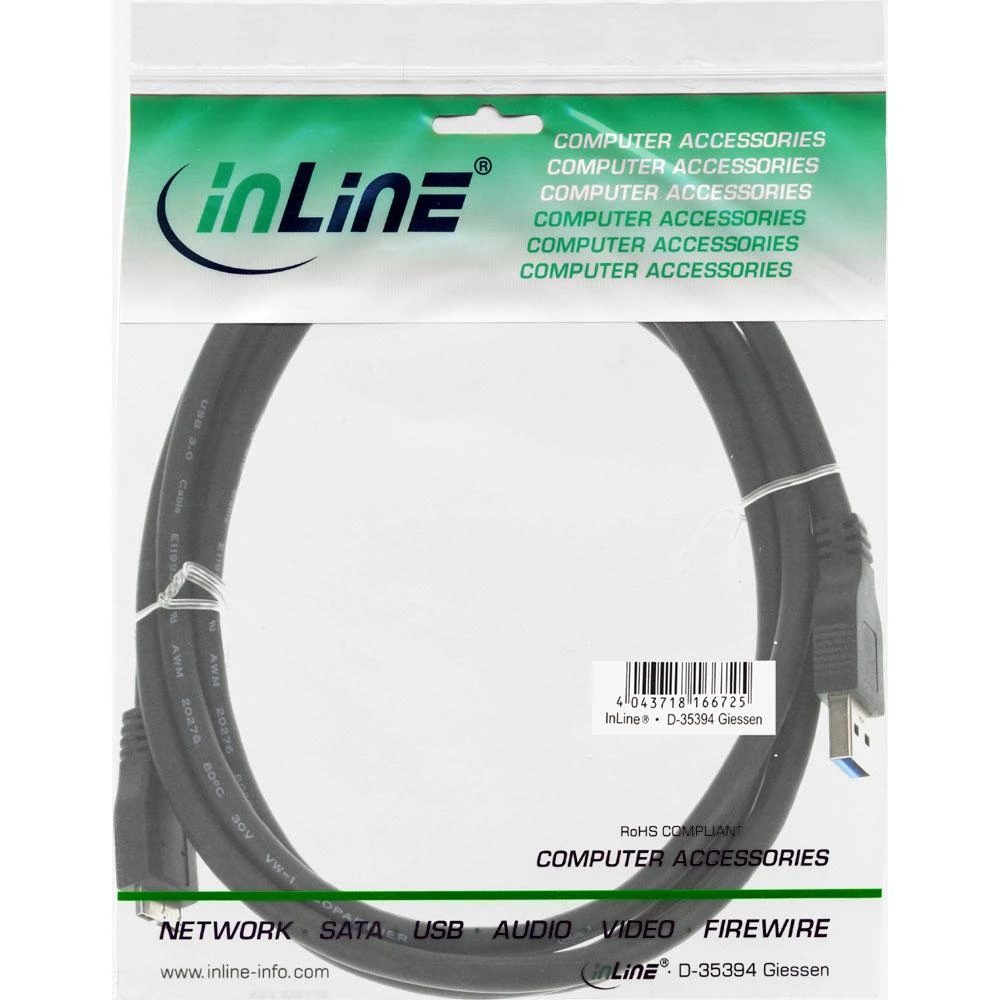 Intos InLine USB-A 3.0 - Micro-B laidas, 2 m