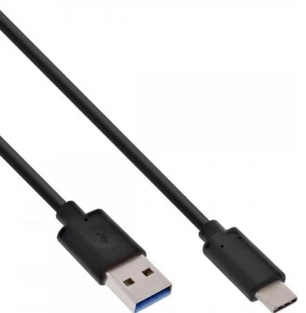 InLine USB 3.2 Gen.2 kabelis, tipas C iki A vyriškas/vyriškas, juodas - 2m