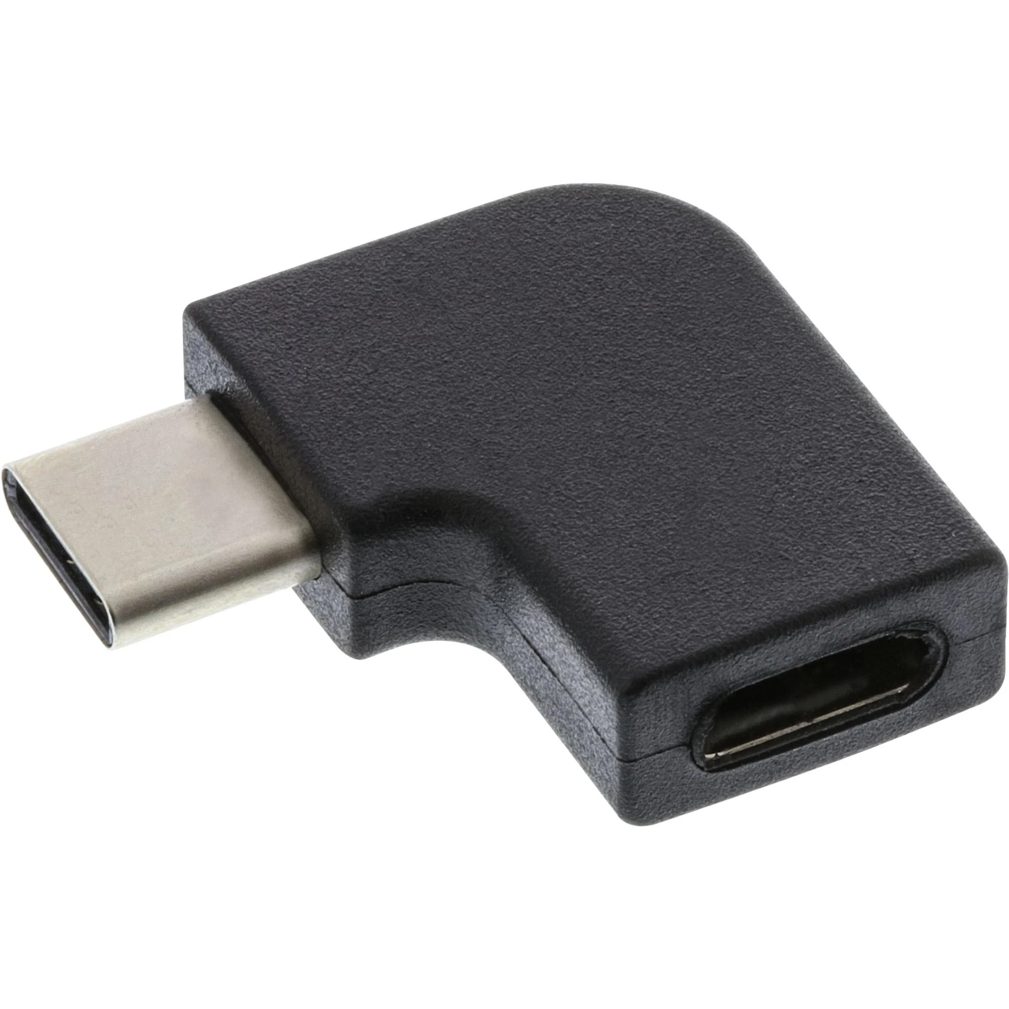 L-formos USB-C adapteris, juodas