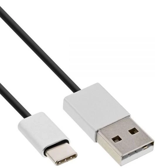 Kabelis USB InLine USB-A - USB-C 2 m Juodas (35832)