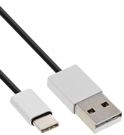 Kabelis USB InLine USB-A - USB-C 1.5 m Juodas (35834)