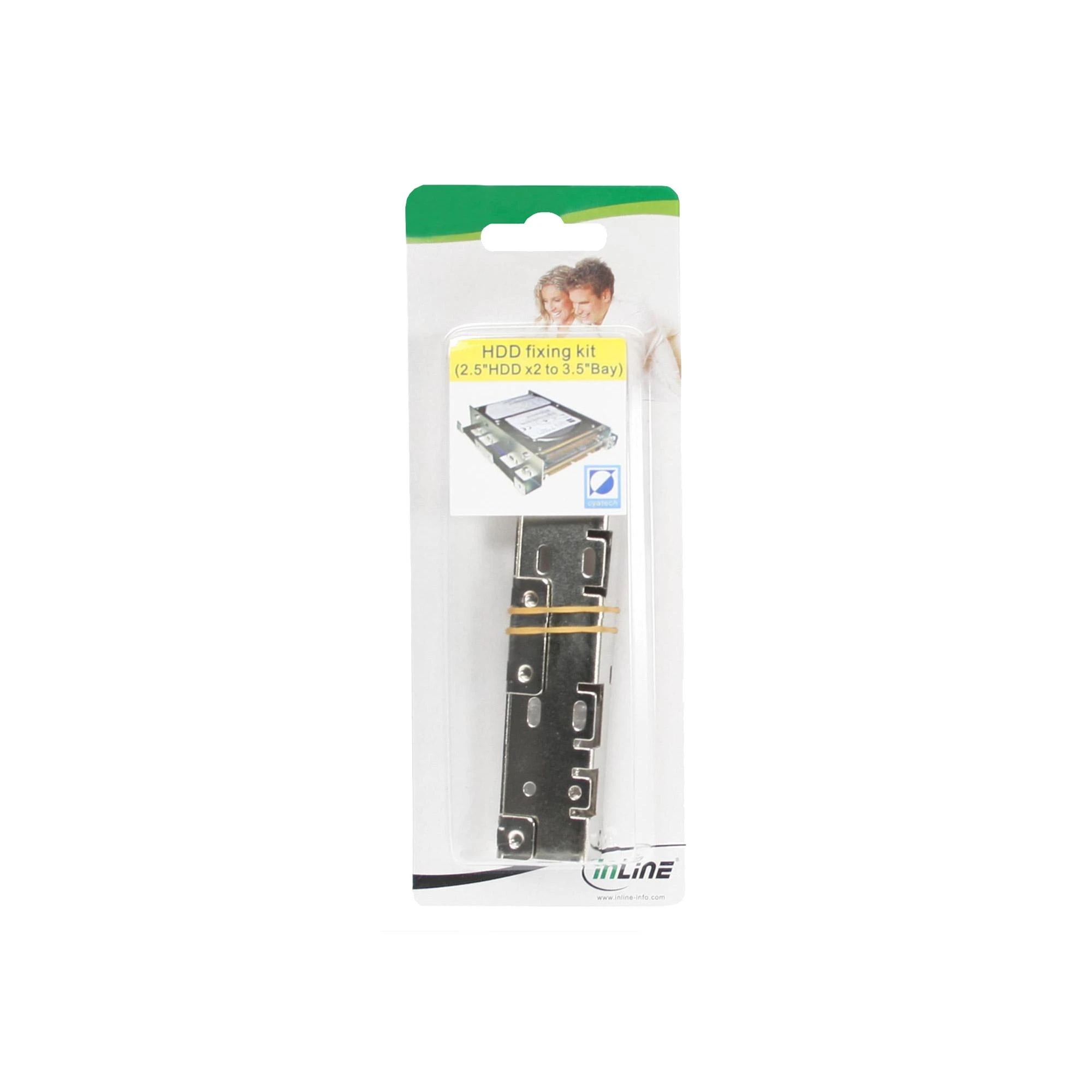 „InLine Rinkinys“ diegimas 2 x 2,5 colio SSD diskams 3,5 colio skyriuje (39950C)