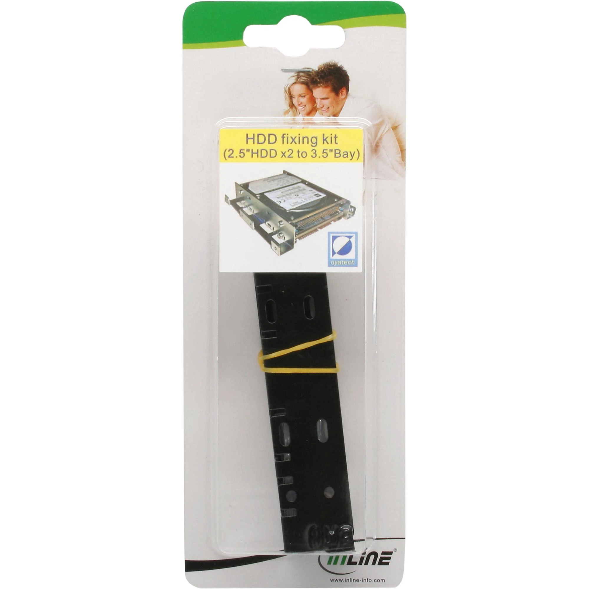 „InLine Rinkinys“ diegimo rinkinys 2 x 2,5 colio SSD diskams 3,5 colio skyriuje (39950L)