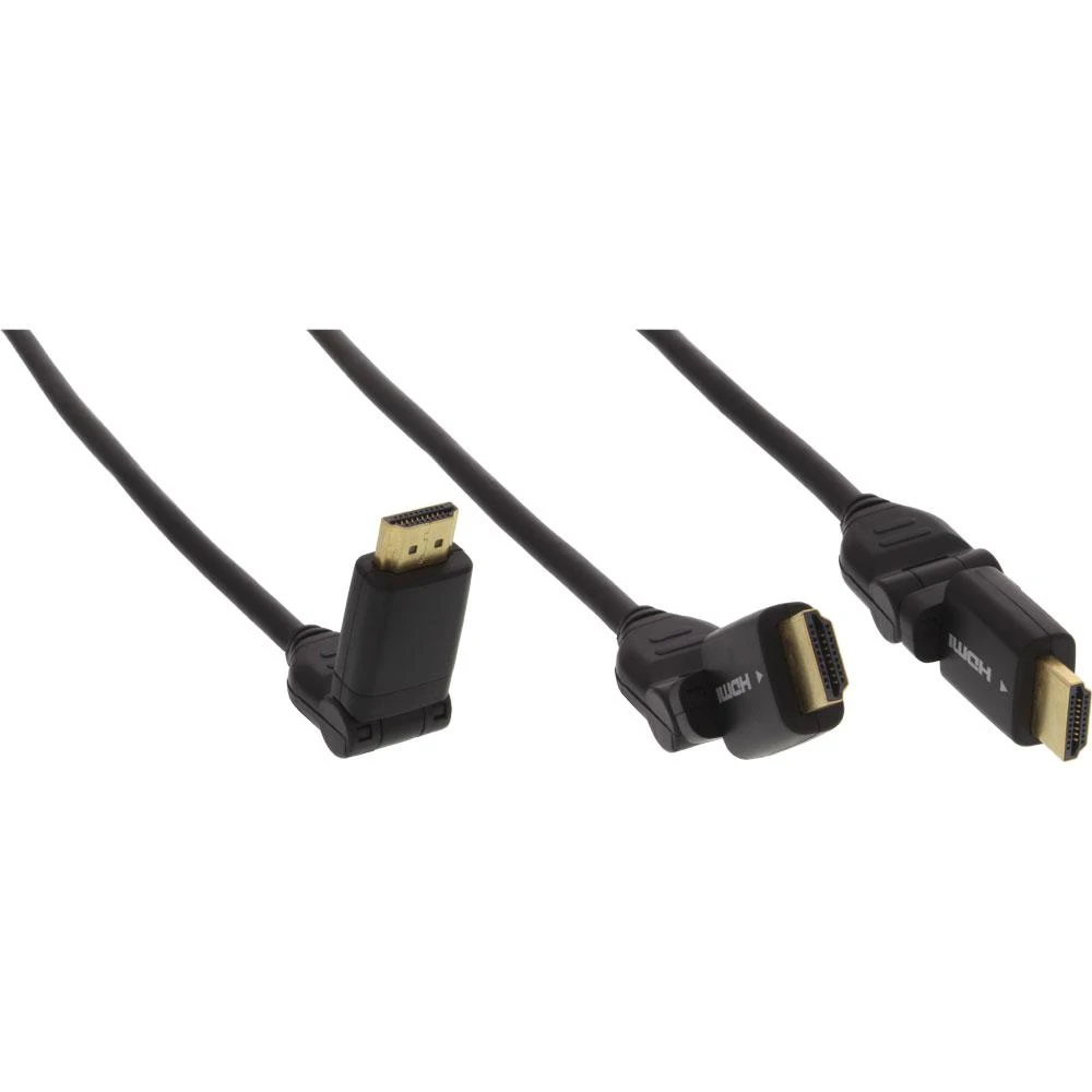 InLine HDMI laidas su reguliuojamomis jungtimis
