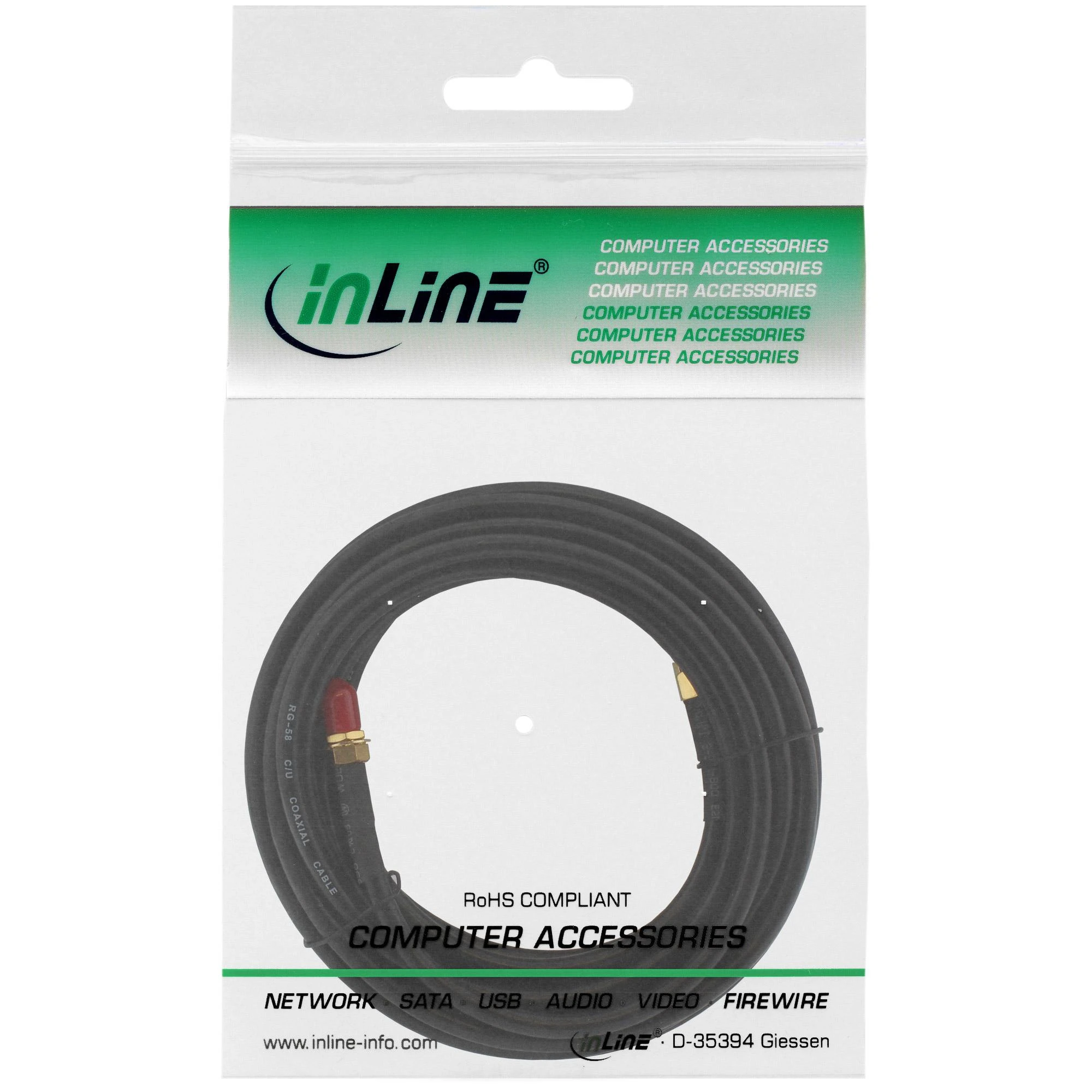 InLine Kabelis WLAN R-SMA – R-SMA 0,3 m (40860)