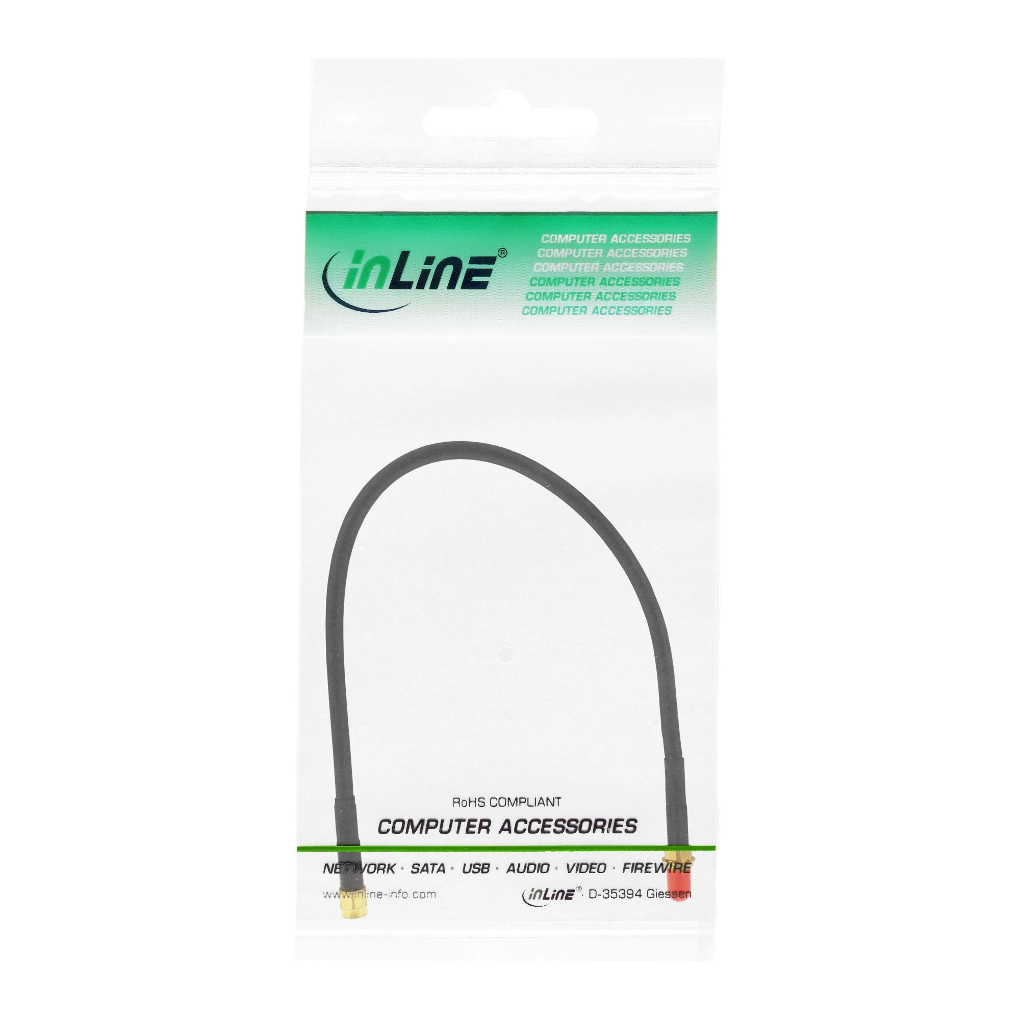InLine Kabelis WLAN R-SMA – R-SMA 0,3 m (40860)