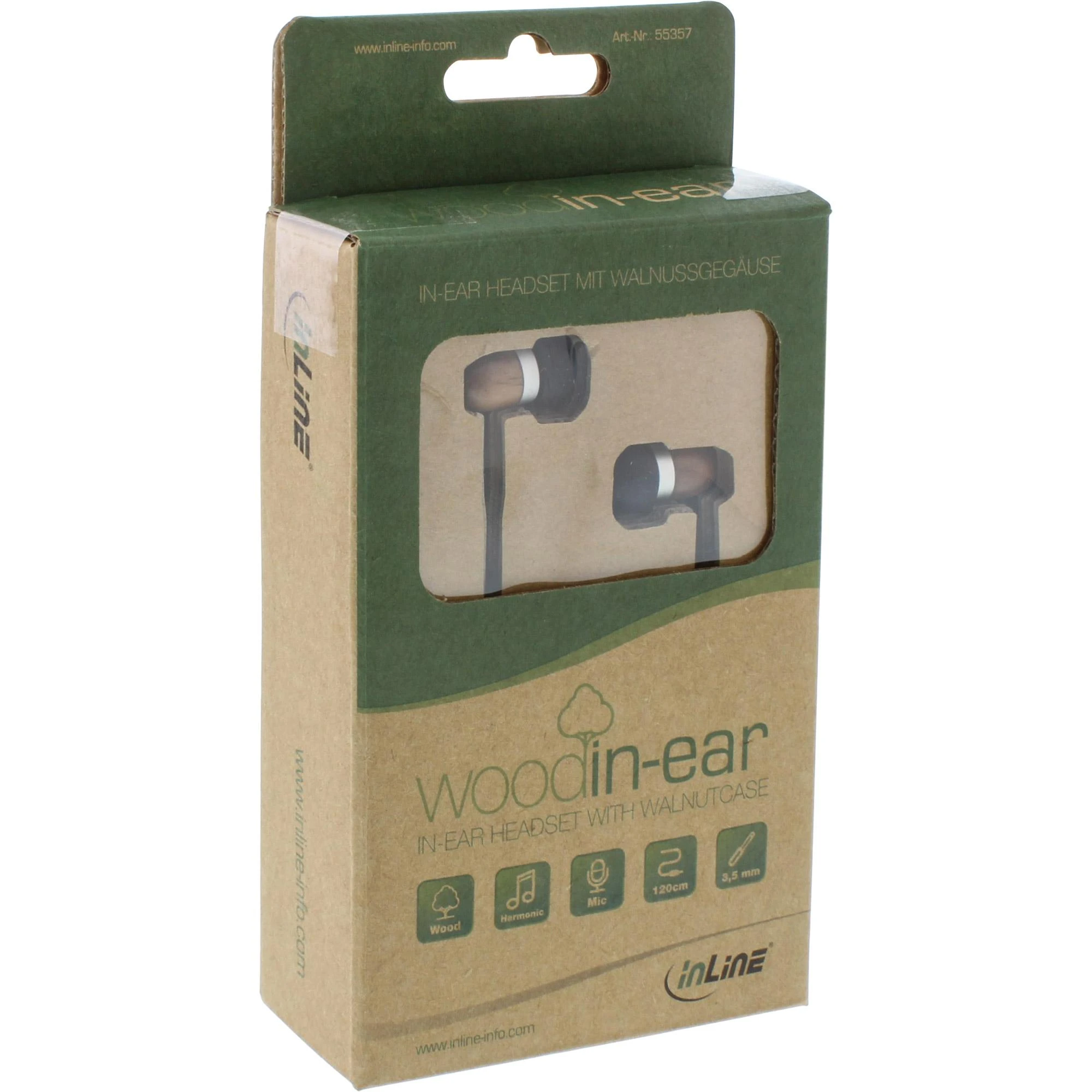 Ausinės InLine Woodin-ear (55357)