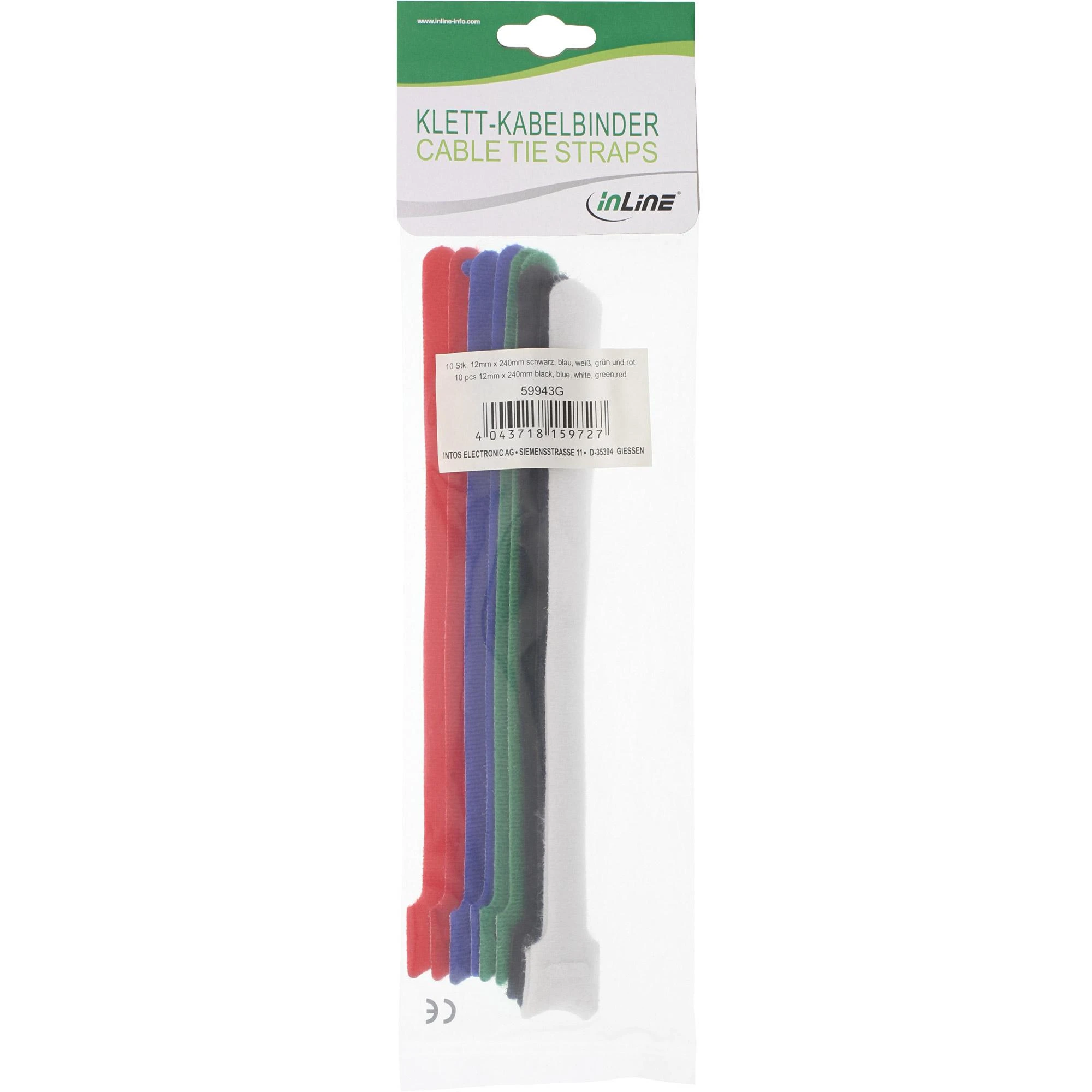 Intos InLine lipdukų kaklaraiščiai, 12 x 240 mm, 10 vnt