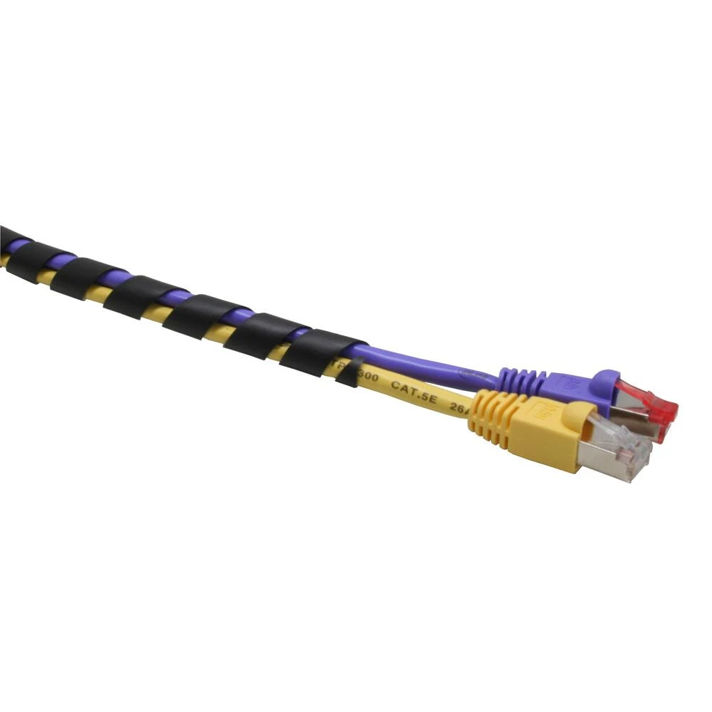 InLine spiral cable wrap, juodas – 18mm x 10m