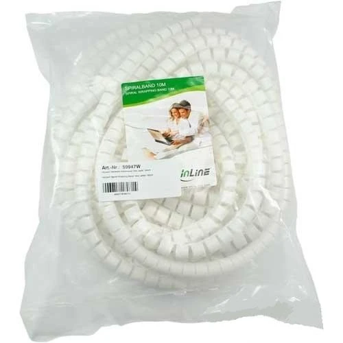 Organizer InLine Cord spiralė Juodas 1 vnt (59947W)