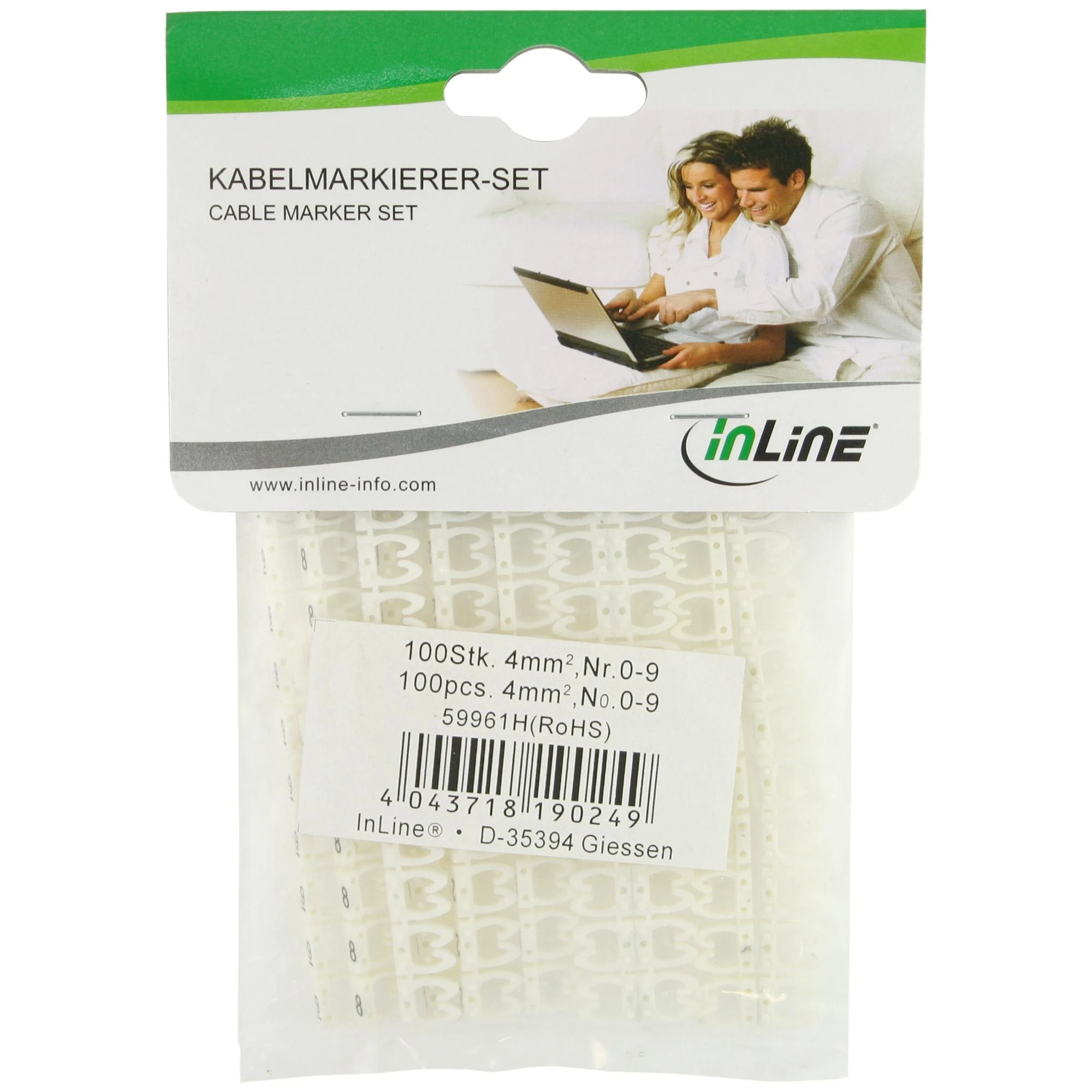 Organizer InLine Sportinis žymeklis Baltas 100 vnt (59961H)