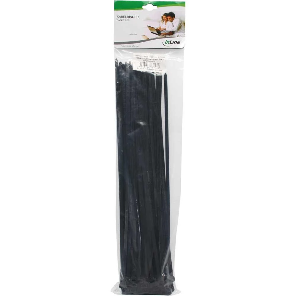 InLine organizatorius Juodas trosas 100 vnt (59963S)